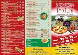 Online yemek siparişi ver, pizza,hamburger,pide,lahmacun,kebap,döner,adana,urfa ve binlerce restoran online paket servisi. Menu At Tantuni Pizzeria Garrel