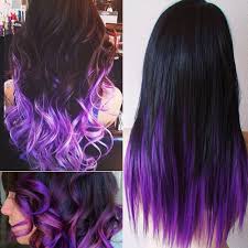2.blue and pastel purple balayage. Black Purple Hair Hairstyles Vip