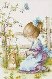 Pin By Riet Van Tiggelen On Vintage Easter 4 Sarah Kay Bunny Art Cute Art