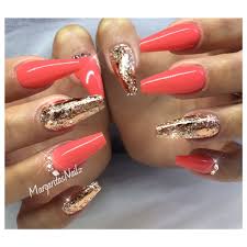 Red And Gold Coffin Nail Designs Attractive Nail Design Red and gold definitely are a match made in heaven, or at least by the nail artists themselves.
