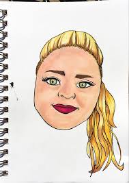 Sketch of Cynthia from work