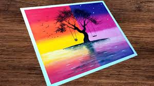 Types of oil pastel colours. Oil Pastel Drawing 45 Cara Mudah Menggambar Dua Dimensi Siang Dan Mal Seni Cat Air Gambar Pastel