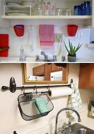 install a tension rod or a curtain rod