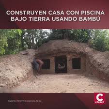 .vamos a tener que vivir bajo tierra. Diario Correo Jovenes Usan Bambu Para Construir Casa Bajo Tierra Con Piscina Facebook