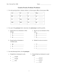 The sample genetics worksheet comes from the greater cincinnati genealogy society and is one of their famous family tree books. Genetics Practice Problems Worksheet
