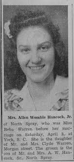 Reba Warren Hancock (1923-2008)