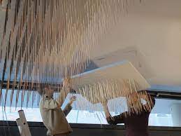 Affect Studio Hashi Mori Chopstick Forest Ceiling Design Ceiling Installation Restaurant Interior Design