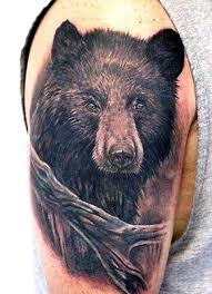 Specify your contest guidelines if you're going to wear the tattoo on a large area (chest or back), or on a small area (wrist or ankle). Bear Tattoos Black Bear Tattoo Bear Tattoos Bear Art