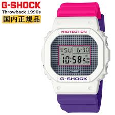New Color White Purple Digital Mens Of The 25th Anniversary Of White Pink Purple Dw 5600thb 7jf Casio G Shock Throwback Baby G For Casio G Shock Origin Throw Back 1990s Be Forward Store