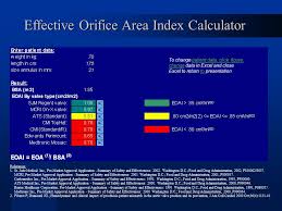 Effective Orifice Area Index Calculator Ppt Video Online