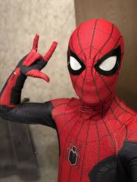 Far From Home Spider Man Costume Puff Painted Spiderman Super Hero Costumes Halloween Suits