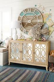 This Pier 1 Clock Does More Than Tell Time It Makes A Statement Weathered Looking Antiqued Wood I Chic Beach House Beach House Interior Design House Interior