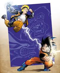 Goku Vs Naruto Anime Dragon Ball Anime Crossover Naruto Art
