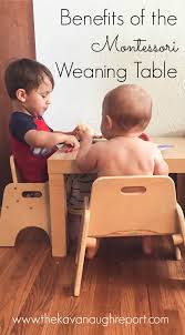 Benefits Of The Montessori Weaning Table Infant Activities Montessori Baby Toys Montessori Playroom