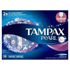Tampax Pearl Ultra Absorbency Plastic Tampons Unscented 36 Ct Walmart Com In 2020 Tampax Pearl Tampax Light Tampons