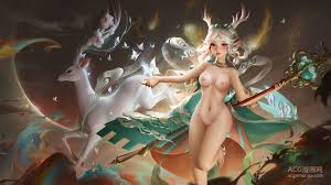 王者荣耀喷水瑶h去依图片第13期遇见神鹿瑶不穿衣海报- 同人圖(第5頁)