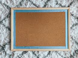 I bought my corkboard at a hardware store and had them cut it to size. Easy Diy Gold Framed Cork Board Under 15 Sequins And Sales