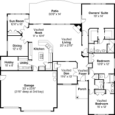 This european design floor plan is 2700 sq ft and has 3 bedrooms and has 2.5 bathrooms. Traditional Style House Plans 2700 Square Foot Home 1 Story 3 Bedroom And 2 3 Bath 3 Garage Stalls By Mons Ranch Style House Plans House Plans Floor Plans