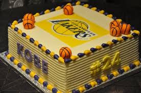 Lakers jersey cake #lakers #lakersjerseycake #cakedupsweets #kobebryant #kobe #cake #mambamentality #24 #rip #birthday. Kobe Los Angeles Lakers Cake 24 Basketball Birthday Cake Basketball Birthday Cake