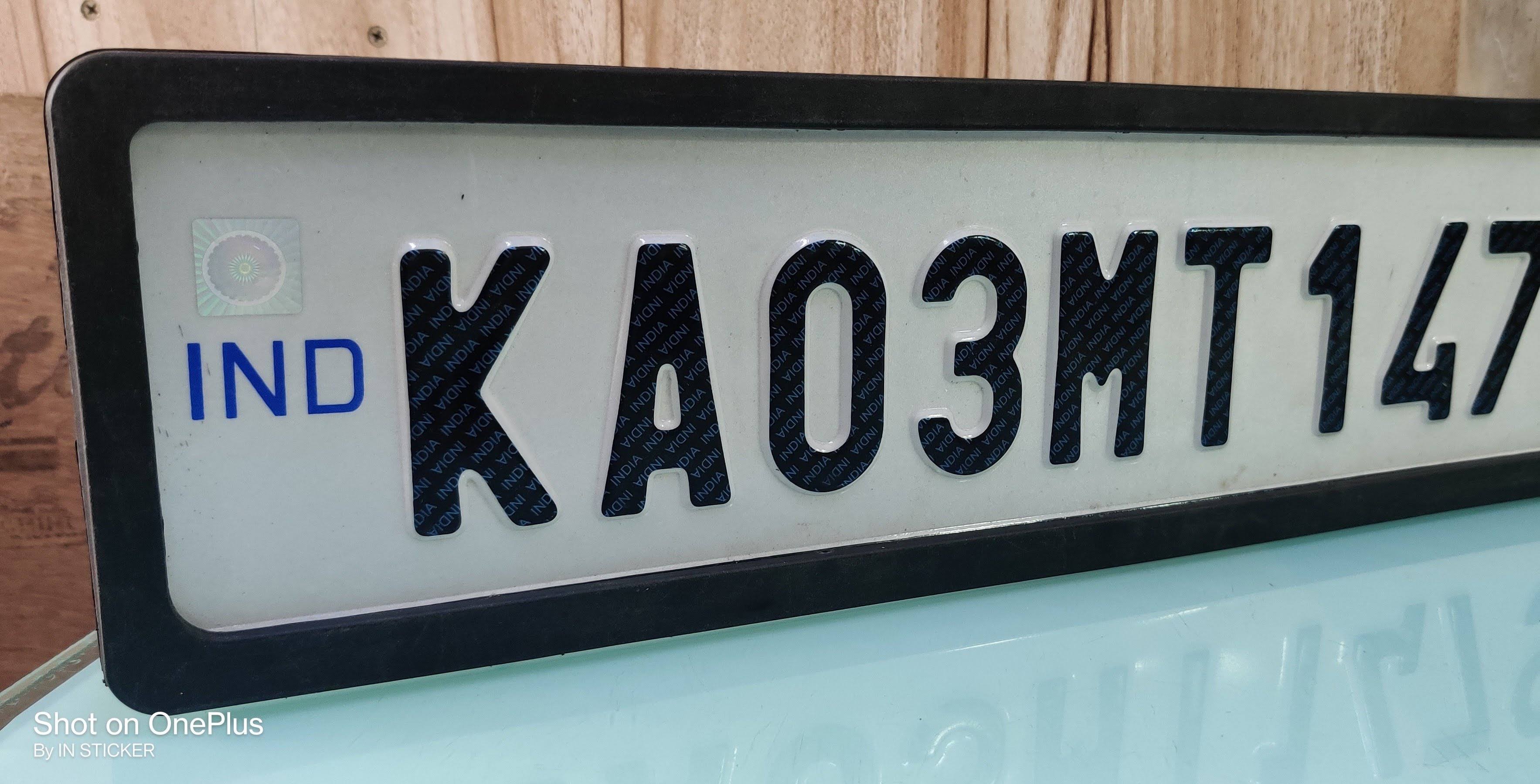 IND Number Plates With Frame product image