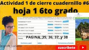 Como aser el cuadernillo 6. Actividades De Cierre Hoja 1 Cuadernillo 6 De 6to Grado Pag 35 36 37 Y 38 Youtube