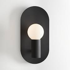 Rated 4.5 out of 5 stars. Plate Matte Black Wall Sconce