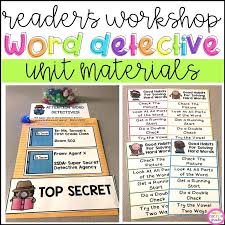 Reading Workshop Word Detective Unit Materials Readers Workshop Reading Workshop College Words