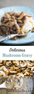 Easy Mushroom Gravy Recipe Or Mushroom Sauce Best Recipe Box Recipe Mushroom Gravy Recipe Mushroom Gravy Stuffed Mushrooms