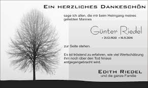 Traueranzeigen von Günter Riedel