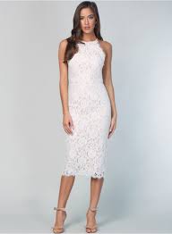 Zinnia Lace Midi Midi Wedding Dress Bohemian Wedding Dress Lace White Lace Cocktail Dress