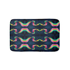 5 out of 5 stars. Rainbow Ribbons Bathroom Bath Mat Modern Gifts Cyo Gift Ideas Personalize Bathroom Bath Mats Rainbow Ribbons Shower Gifts Diy