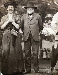 It's been thought that andrew carnegie and his wife held one of the first prenuptial agreements. Andrew Carnegie With His Wife Louise By Bettmann