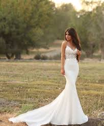 Just Looking For The One Satin Mermaid Wedding Dress Bridal Dresses Lace Illusion Bridal Gown