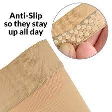 Thigh High Compression Stockings 20 30mmhg With Open Toe For Men And Women From Lemon Hero Fda Registered Best Leg Support Hose For Varicose Vein Treatment Swollen Legs Large Beige