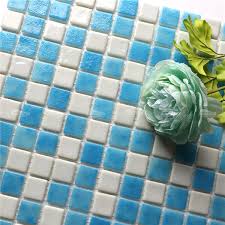 Sale discounted price is for instock, on our site only, not for full industry standard sheets. Blue Mix White Nu1511 Glass Mosaic Bathroom Cheap Mosaic Tiles Iridescent Mosaic Tiles Bluwhale Tile
