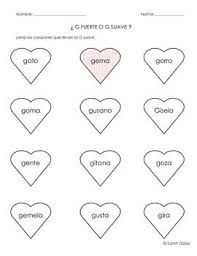 G Fuerte G Suave Worksheet Spanish Free Spanish Reading Phonics Worksheets Spanish