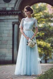 A Truly Special Something Blue Your Wedding Dress Onefabday Com Blue Wedding Dresses Irish Wedding Dresses Pale Blue Wedding
