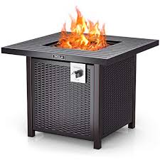 Stainless steel propane fire pit table by endless summer. Top 10 Best Outdoor Fire Tables Propanes 2021 Bestgamingpro