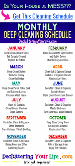 House Cleaning Schedules Checklists Daily Weekly Monthly Cleaning Schedules Cleaning Schedule Clean House Cleaning