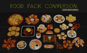 Food Pack Conversion S3 To S4 For The Sims 4 Sims 4 Sims 4 Kitchen Sims