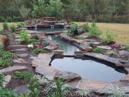 Wasserfall Im Garten Selber Bauen 99 Ideen Wie Sie Die Harmonie Der Natur Geniessen Wasserfall Garten Hintergarten Garten