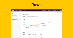 Screenshot of Rows AI