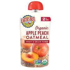 Buy Earth S Best Organic Stage 2 Baby Food Apple And Peach Oatmeal 4 2 Oz Pouch Pack Of 12 Online In Philippines B0083zzfe0