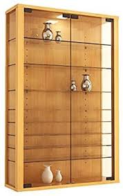Vcm Vitrine Wandvitrine Sammelvitrine Wand Regal Glas Hangevitrine Mit Beleuchtung Buche 90 X 59 X 18 Cm Vitrosa Mini Amazon De Ku Mit Bildern Wandvitrinen Vitrine Wande