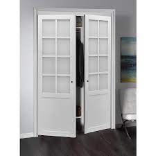 Reliabilt 48 In X 80 In White Flush Prefinished Mdf Pivot Door Hardware Included Lowes Com Reliabilt Pivot Doors Sliding Closet Doors