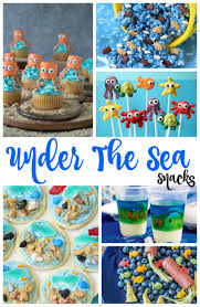 Under the sea and the little mermaid as a party is awesome! Under The Sea Snacks Perfect Ocean Theme Party Ideas Natural Beach Living