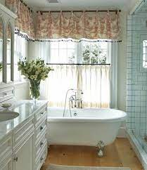 Lighting is an integral piece of the puzzle when designing a bathroom retreat too, as light can entirely change the mood of a space. 20 Bathroom Window Treatment Ideas To Dress Up Your Space Cottage Bathroom Inspiration Bathroom Window Treatments Small Bathroom Window