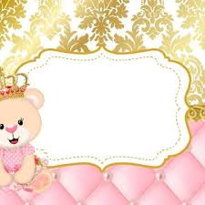Convite Digital Ursinha Realeza Convite Cha De Bebe Menina Convite Ursinha Princesa Convites Personalizados Ursa rosa png, ursinha rosa png, ursa verde png, ursa amarelo png,urso rei png, urso principe png, urso png, carrinho ursa png , frame ursa png, frame ursinho png , elementos ursos png eu vou te ajudar.