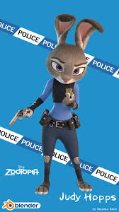 Zootopia Judy Hopps Blender Photoshop Judy Hopps 3d Model Font Quickasabunny Size 1080x1920