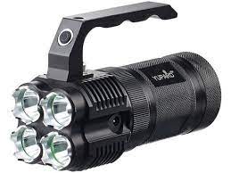 Lampe torche écologique ultra puissante capable d'éclairer jusqu'à 100 mètres pendant longtemps !; Lampe Torche Led Ultra Puissante 2000 Lm Led Cree Rechargeable Fr Pearl Ch